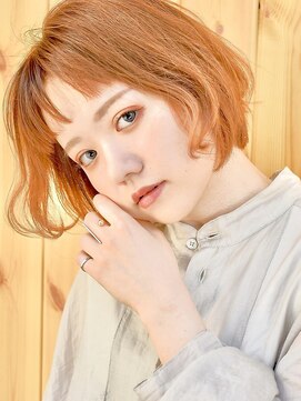 ブゾン(buZon) ショートボブピンクオレンジ