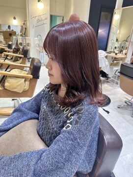 ヘアーメイクブランニュー セントラル 西大寺店(hair make Brand new central) カシスピンク