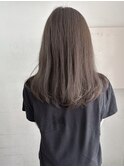 ブリーチなしで作るグレージュ 夏カラー ミディヘア 横浜