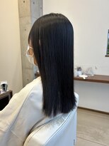 アチーブ ヘア デザイン(achieve hair design)&nbsp;暗髪×サラツヤ髪 さらさらストレートロング大人可愛い