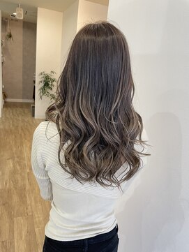 グリーンルームセカンド 結城店(GREEN ROOM. 2nd) つるりんちょ。ZERO髪質改善カラー グレージュ 透明感カラー