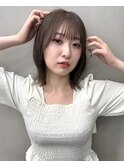 【kaN.】ボブレイヤー×マロンベージュ×髪質改善ストレート