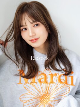 ラ シーク ふじみ野西口店(Ra:seek) ブリーチなしレイヤーカットロングレイヤー巻きレイヤー