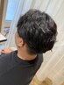 【YUI限定メンズメニュー】マーブ無料☆メンズカット＋パーマ ￥9500