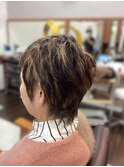 絶壁解消/ひし形/大人可愛い/斜めバング/40代/ミセスヘア25C