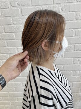 デイジー インデックスヘア 大島店(DAISY index hair) インナーカラー/タッセルボブ/韓国ボブ/ラベンダーミルクティー