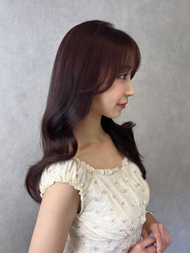 ロンド フィーユ(Lond fille) くびれヘア/アプリコットオレンジ/髪質改善/縮毛矯正/前髪/銀座