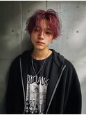MEN’S HAIR/サーフカール/刈り上げセンターパート/ブリーチ