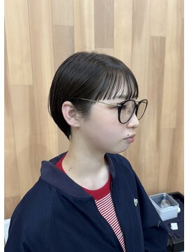 ワイドバング×マッシュショート