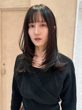 オン キャナルシティ博多前店(on) 【晴音】ミディアムレイヤー/ミディアム/20代