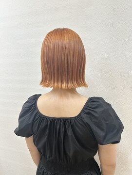 アディクト 綾瀬(ADDICT) 【ADDICT_MAYA】切りっぱなしボブ×オレンジ