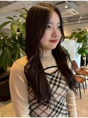 【marfe】ロングレイヤー＿韓国レイヤー＿韓国風レイヤーカット
