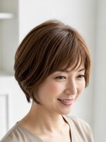 フープ 川越(hoop)&nbsp;川越/ショート/ボブ/ハイライト/白髪ぼかし/白髪染め