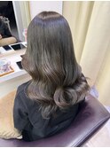 ブリーチなしオリーブベージュ