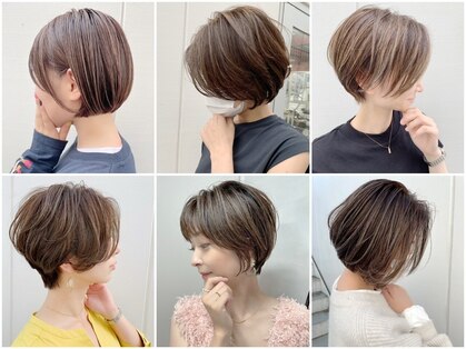 Ruufus下北沢／白髪ぼかしハイライト/ショートボブ/髪質改善の写真