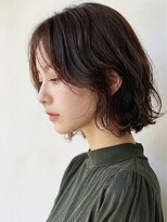 スイート ヘアデザイン(Suite HAIR DESIGN)&nbsp;ミディアムレイヤーブリーチなしカラー韓国風顔周りカット