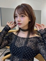 ロシェ 横浜店(loche)&nbsp;ハッシュカット×ミディアムレイヤー×ミルクブラウン横浜