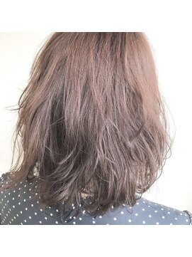 アオヘアーガーデン(ao hair garden) 【ao hair garden】ゆるふわミディ×オレンジベージュ