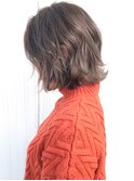 ラベンダーボブ_毛先パーマことりベージュ_ba268732
