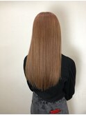 春人気カラーくすみピンク・ロングヘア【髪質改善/インナー】