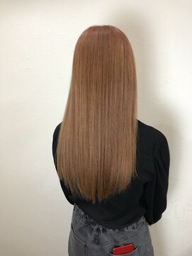 キャラ 池袋本店(CHARA) 春人気カラーくすみピンク・ロングヘア【髪質改善/インナー】