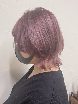 シュリット(schritt) ピンクカラー×ボブウルフ 【momoko】