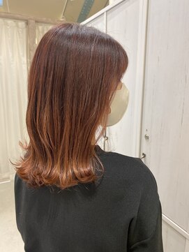 アンソル 戸田店(N'SOL) オレンジヘア