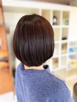 アークスヘアー&nbsp;ダークべージュ大人可愛い小顔ショートボブ前下がりショート暗髪