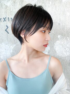 ロビー 表参道(ROBBY) 黒髪ショートボブヘア/前下がりショート/30代40代50代