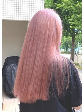 ディーン 名駅店(DEAN) ダブルカラー ブリーチカラー ピンク ペールピンク ピンクカラー