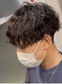波巻きスパイラルパーマメンズマッシュツイストスパイラルパーマ