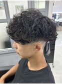 波巻きパーマ
