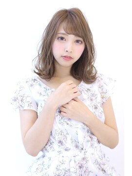 オーロ(ORO) 20代30代40代50代斜めバンググレージュカラーシルキーベージュ