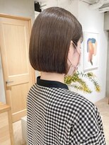 ローレン(LOREN)&nbsp;ミルクティーベージュぷつっとボブケアブリーチ 梅田