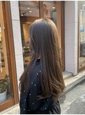 アッシュブラウン×レイヤーカット