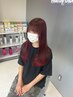 【色持ちUP♪迷ったらこれ】カット＋透明感カラー＋色艶4STEPトリートメント