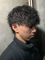 エルマーク 京橋(L-MARK) マッシュスパイラルパーマツイストスパイラル波巻きメンズ