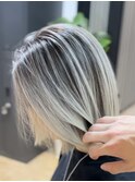 white balayage
