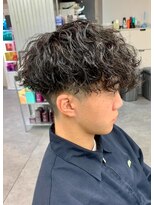 ジーニー 新百合ヶ丘(Genie)&nbsp;ダークアッシュニュアンスパーマ韓国マッシュベリーショート