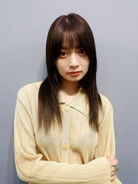 オーオ シカシカ(OOO YY) ロングレイヤー×オリーブブラウン