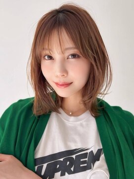 ソヨン 天王寺店(SOYON) 柔らかベージュレイヤーミディ