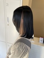 ジジ チーク 栃木(Gigi cheek)&nbsp;レイヤー×ブルーブラック×インナーミルクティー