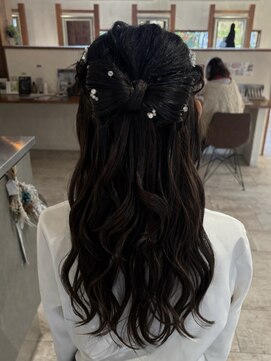 リコ バイ ポノ(Lico by PONO) 【hito】リボンハーフアップ♪