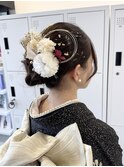 成人式ヘア/ヘアアレンジ/アップスタイル/藤枝