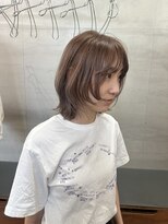 ニール 名古屋 伏見 丸の内(NEELU)&nbsp;【RIE】顔まわりレイヤーの柔らかベージュ