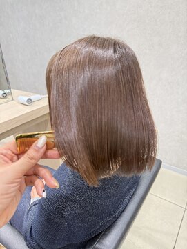 アッシュ 高幡不動店(Ash) ハイライトブリーチなし脱白髪染め白髪ぼかし髪質改善グレージュ