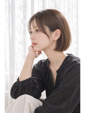 ウルヘアー 緑地公園(ulu hair) こだわり前髪のぱつっとボブ