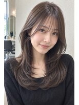 ソレイユ(Soleil)&nbsp;暗髪透明感ロングレイヤー/艶カラー/金沢/野々市
