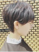 宇都宮美容室 Bliss by Natural  耳掛け ショート ボブ