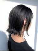 【山崎 輝】切りっぱなしボブ×ダークグレージュ